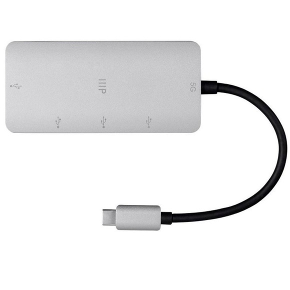 NWT Monoprice USB-C to HDMI USB 4K@30Hz, with USB-C 100W Power Delivery Adapter - Picture 5 of 8